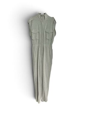 Sleeveless Jumpsuit in Light Grey
